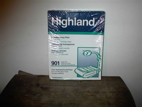 Highland Transparency Film 901 clear film  100 sheets  78-6969-8594-0