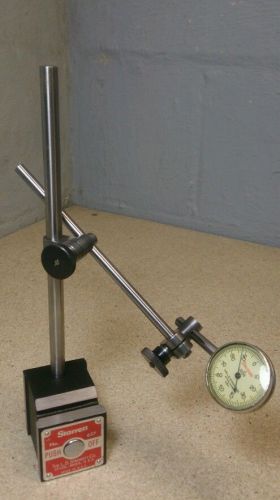 Starrett No. 657 magnetic base with a No. 196 dial indicator