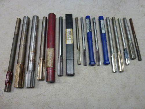 LOT of (13) ASSORTED REAMERS ROUND SHANKS / CLEVELAND, YANKEE, UNION BUTTERFIELD
