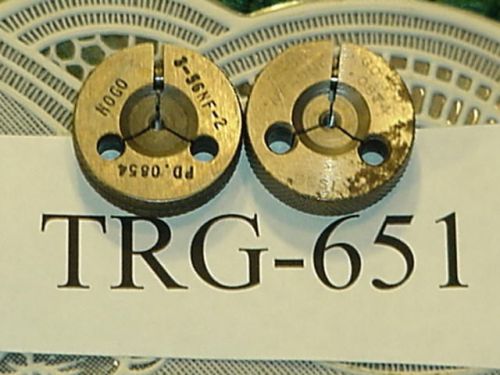 Thread Ring Gage Set 3-56 NO &amp; NOGO TRG-651