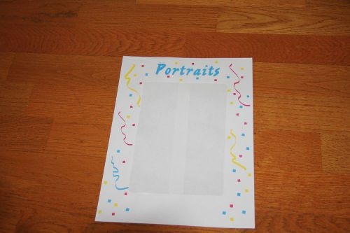 Lot of 175 Photo Window Envelopes for 8x10 &amp; smaller-&#034;Portraits&#034; Multi colored