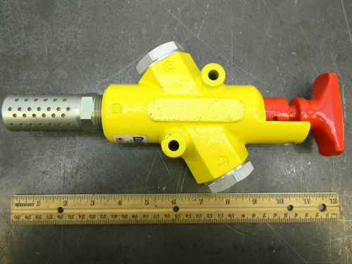 Nuair lock out valve pneumatic pressure relief  3/8&#034; npt &amp; 1&#034; npt exhaust valve for sale