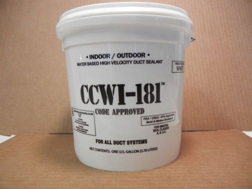 CCWI-181 High Velocity Water Based White Duct Sealant HVAC 1 Gallon