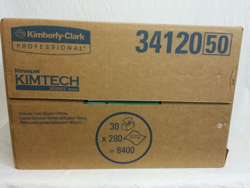 Kimtech Science Kimwipes Delicate Task Wipers 4.4&#034; x 8.4&#034; Case of 30 #34155