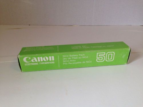 Canon Electronic Typewriter NICd Battery Pack 50 in Box Part No. 710470 HTF!