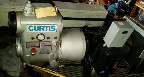 Curtis Model CRV-150 Rotary vane air compressor 15 Hp in good condition