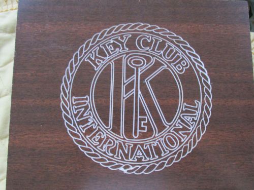 Engraving Template Key Club International emblem - for awards/plaques