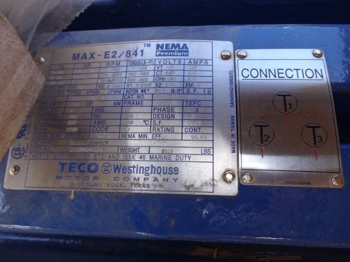 TECO WESTINGHOUSE NEW 200 HP ELECTRIC MOTOR 1800 RPM