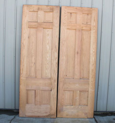 2 oak raised panel heavy 1 7/8” thick x 90in unfinished architectural door doors for sale
