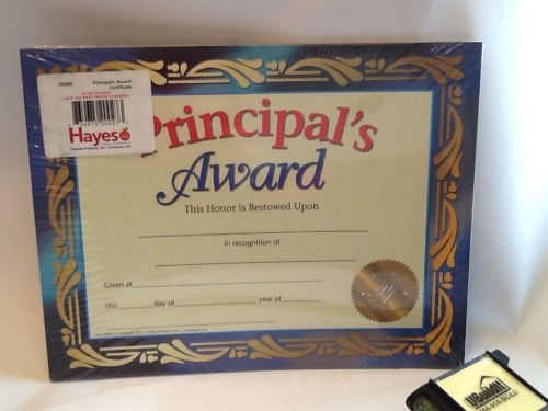 HAYES SCHOOL PUBLISHING H-VA689 PRINCIPALS AWARD