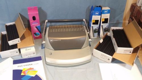 Gbc combbind c110 binding machine used fully tested &amp; all materials for sale