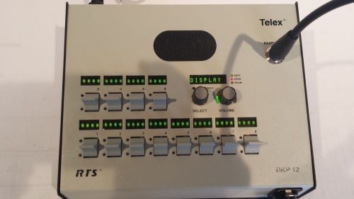 RTS Telex DKP-12 Desktop Matrix Key Panel Intercom, PH88 Dyn-Headset, Panel Mic