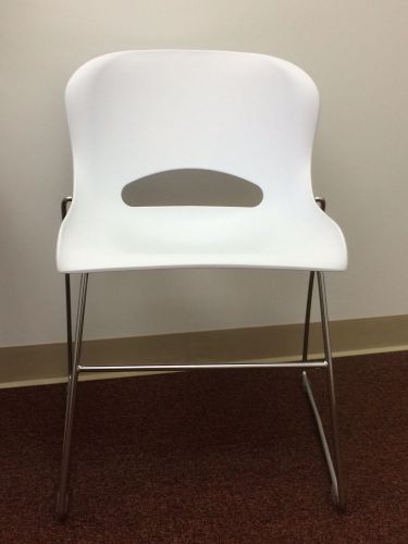 Kristina Stackable Guest Chair in White (very gently used)