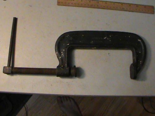 Vintage Armstrong #106 Steel C-Clamp 6&#034; Max. Capacity, 1 1/2&#034; Min. Capacity~