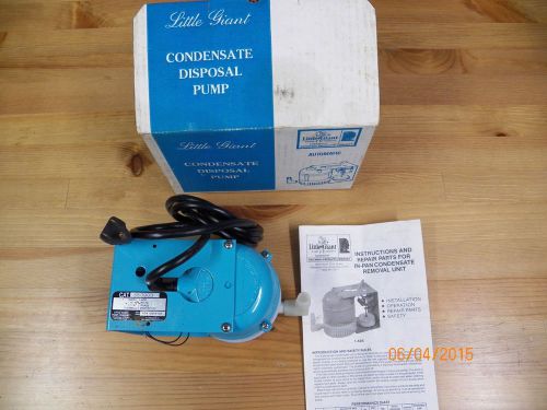 Little Giant Model 1-ABS condensate removal pump 115v 1.1amp 1ph New in Box