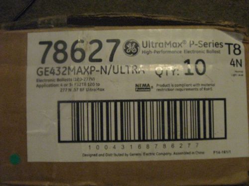 Ge432maxp-n/ultra 78627 ballasts (case of 10) for sale