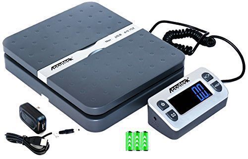 Accuteck shippro w-8580 60lbs - brand new - gray digital shipping postal scale for sale
