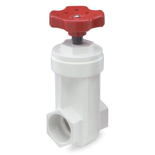 King brothers inc. gvp-1000-s 1-inch slip pvc schedule 40 gate valve white for sale