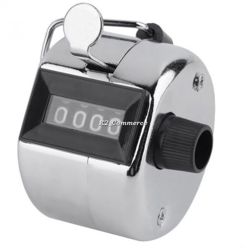 Hand Held Tally Counter Manual Counting 4 Digit Number Golf Clicker NEW K2