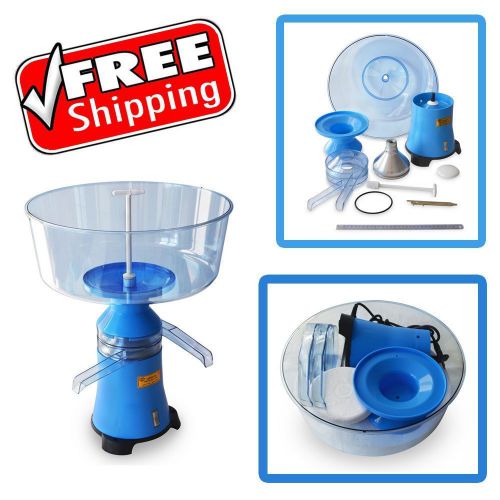 Milk cream electric centrifugal separator plastic 100l/h free shipping for sale