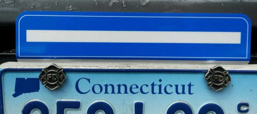 EMS EMT Paramedic Rescue, Thin White Line license plate topper 3M Reflective