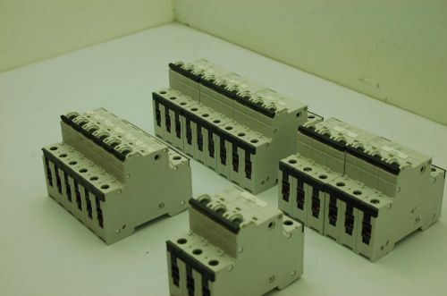 Siemens Phase Breaker Circuit Breaker, Lot 5SY63 C6 C10 C20 5SY61 C10 DIN Rail