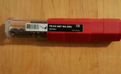 HILTI (6-PC) TE-CX DRILL BIT SET [M4-GC], BRAND NEW.