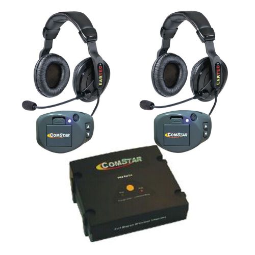 Eartec comstar compak (2) person full duplex wireless intercom w/proline double for sale