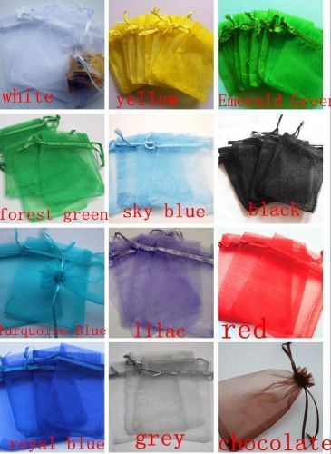7x9cm Premium ORGANZA Wedding Favour GIFT BAGS Jewellery Pouches XMAS Party