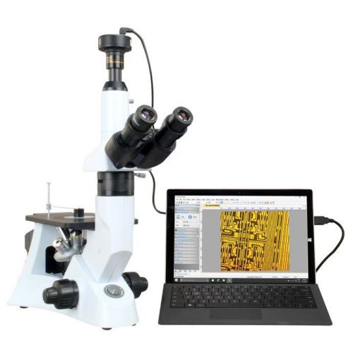 40X-400X Inverted Polarizing Metallurgical Microscope+9.0MP USB Camera+Software