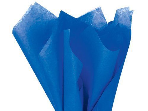 Sapphire Blue Tissue Paper 20&#034; X 30&#034; - 48 Sheets Pack