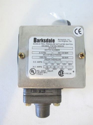 New Barksdale E1H-H15 Econ-O-Trol Pressure Actuated Switch   1000 PSI 
