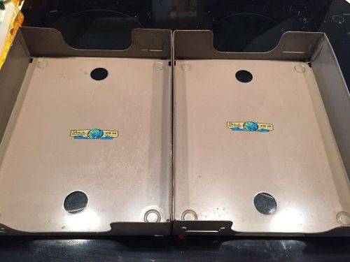Two Vintage  Steelmaster Twin Metal letter trays