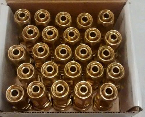 Lot of 25 Parker Field Attachable Marine Tube Connector Part No. 2TFMS65B-6-5B