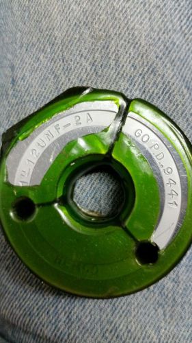 1&#034; 12 UNF 2A GO ONLY THREAD RING GAGE 1.00 P.D. = .9441 Hemco INSPECTION TOOLING