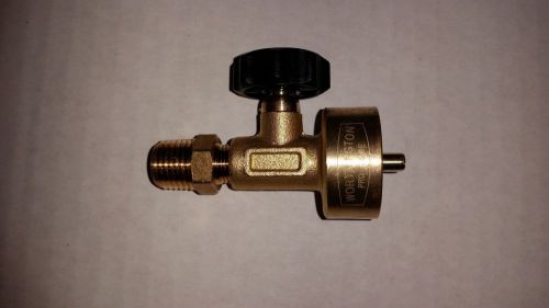 Disposable propane or MAPP tank Torch Adapter 1/4&#034; MPT connection, SOLID BRASS