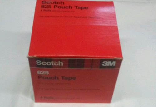 Scotch 3m 825 pouch tape 4 rolls(250 pouches per roll) 5&#034;x6&#034; in o.d. for sale