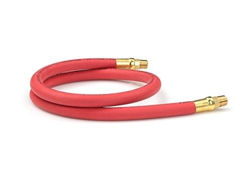 TEKTON 46332 3/8-Inch I.D. by 3-Foot 250 PSI Rubber Lead-In Air Hose with