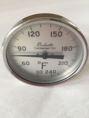 Rochester Industrial Thermometer * 240 Degrees * Made in USA * Fast Shipping