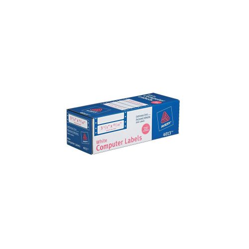 Avery White 3 1/2 x 15/16 Inch Mailing Labels 5000 Count  (4013)