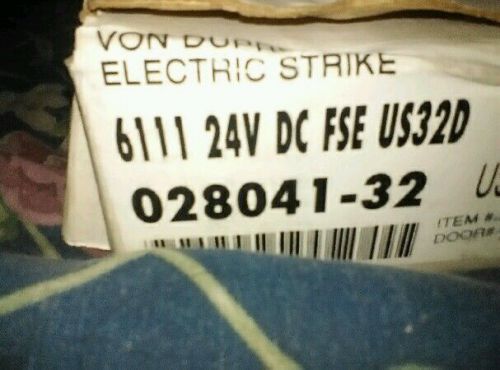 Von Duprin 6111 Electric Door Strike 24vdc 24 VDC new in box