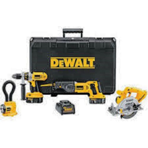 Dewalt dc4kita 18-volt ni-cad cordless 4-tool combo kit for sale