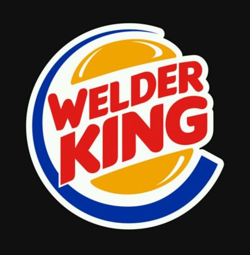 ( 3 ) welder king stickers. for sale