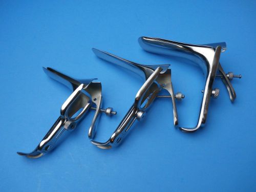 GRAVES Vaginal Speculum(Size Small+Medium+Large)Gynecology Instruments,Qty3