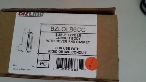 BIZLINE BZLOLB6CG 2INCH CONDUIT BODY W COVER AND GASKET TYPE LB