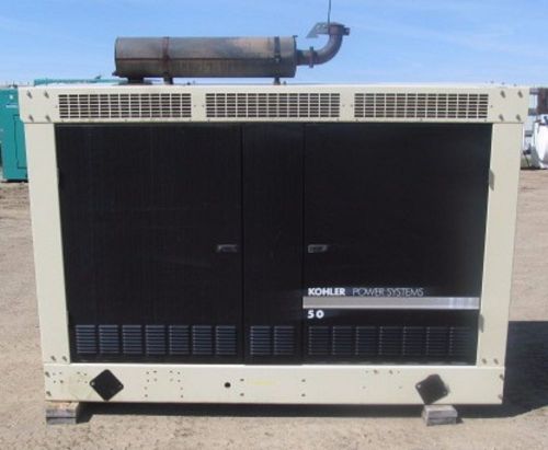 50kw kohler / gm natural gas or propane generator - mfg. 2005 - load tested for sale