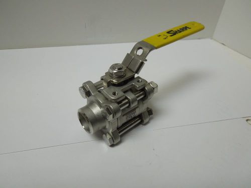 Sharpe ball valve 3/4&#034; 316ss buttwld 1000 cwp 3 pc body full port lever &lt;b015wh for sale