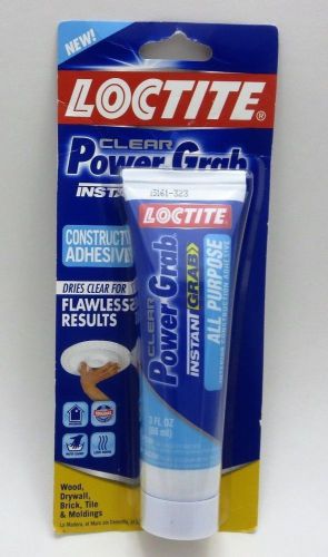 Loctite Clear Power Grab Constructive Adhesive All Purpose 3 oz INSTANT GRAB