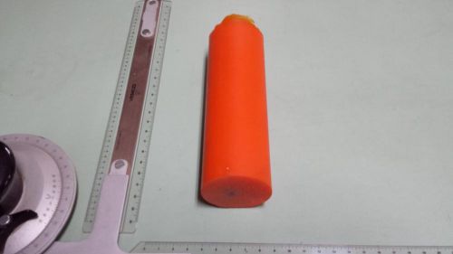 2-3/8&#034; dia. x 7-1/4&#034; long urethane / polyurethane 80 a orange rod p/n 11439 for sale