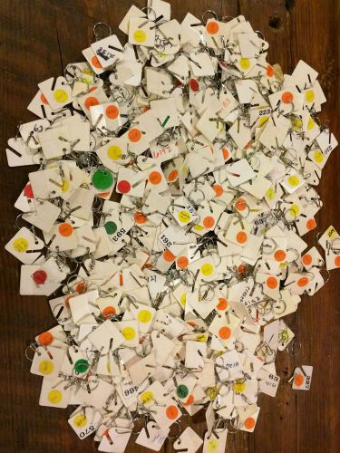 Uni-tag key tags for key cabinet kekab - used lot (no cabinet) for sale